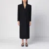 Valentino Black Wool Coat In Black
