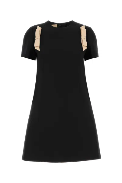 VALENTINO BLACK WOOL DRESS
