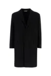Valentino Garavani Wool Blend Coat In Black