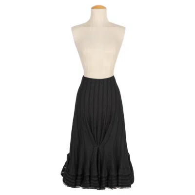 Pre-owned Valentino Black Wool Skirt