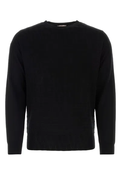 VALENTINO BLACK WOOL SWEATER