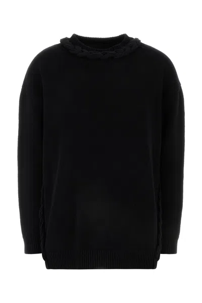 VALENTINO BLACK WOOL SWEATER