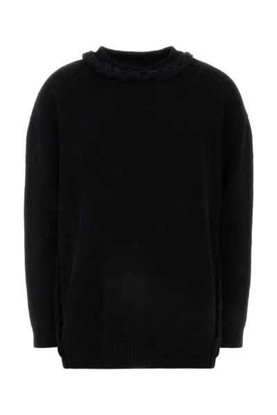 VALENTINO BLACK WOOL SWEATER