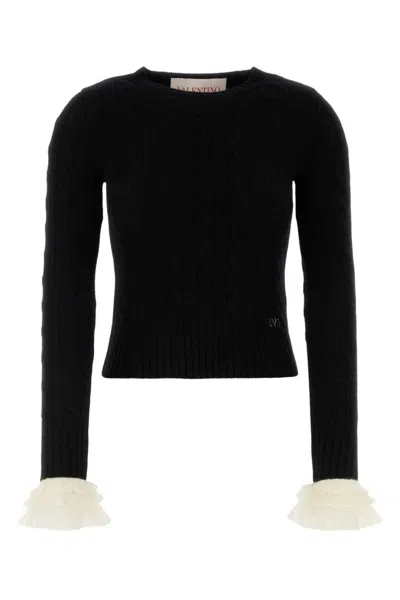 Valentino Black Wool Sweater