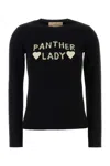 Valentino Long-sleeved Sweater In Black