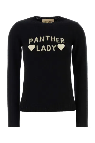 VALENTINO BLACK WOOL SWEATER