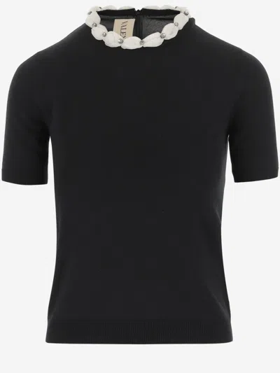 Valentino Black Wool Sweater