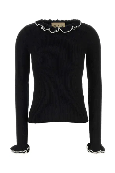 Valentino Black Wool Sweater