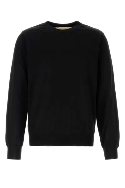 Valentino Wool Sweater Crew Neck Long Sleeves In Black