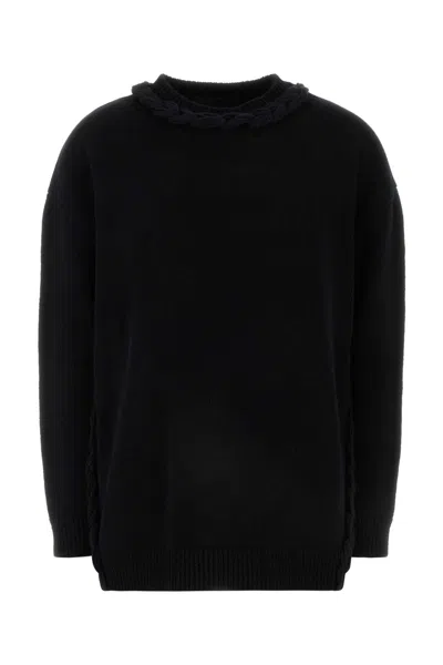 Valentino Garavani Black Wool Sweater