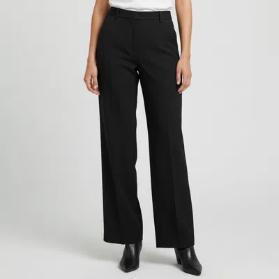 Pre-owned Valentino Black Wool Tailored Pants L