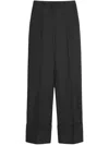 Valentino Wool Trousers With Straight Leg And High Waist