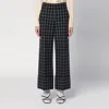Valentino Women's Black/ivory Chequered Trousers | Size 38 | 6b3rb65592w In Black
