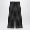 Valentino Women's Black/ivory Chequered Trousers | Size 38 | 6b3rb65592w In Black