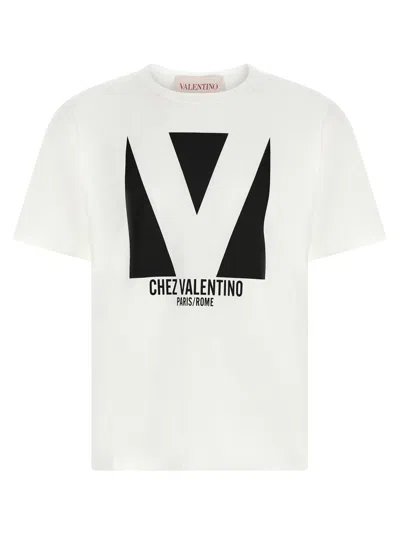 VALENTINO BLACKWHITE CHEZ VALENTINO T-SHIRT