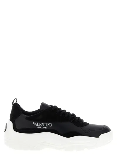 VALENTINO GARAVANI BLACKWHITE LOGO SNEAKERS