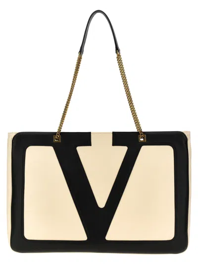 VALENTINO GARAVANI BLACKWHITE VIVA SUPERSTAR TOTE BAG