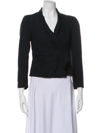 Pre-owned Valentino Blazer In Black