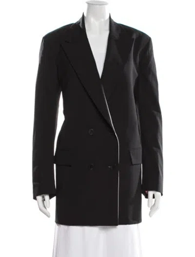 Pre-owned Valentino Blazer In Black