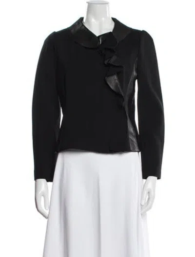 Pre-owned Valentino Blazer In Black