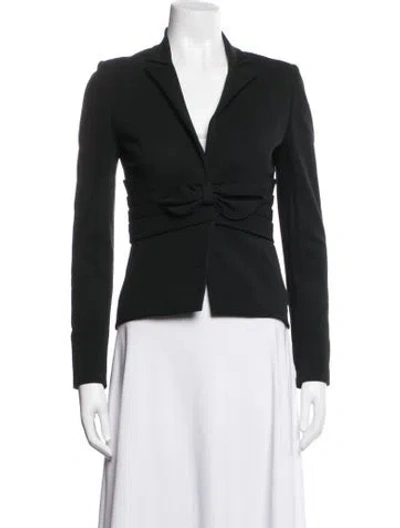 Pre-owned Valentino Blazer In Black