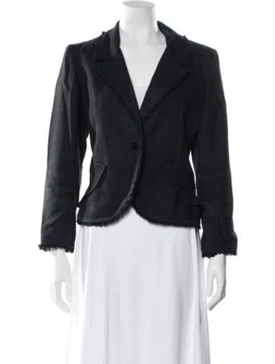 Pre-owned Valentino Blazer In Blue