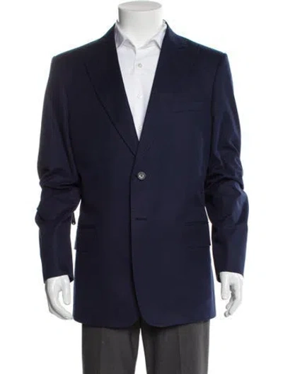 Pre-owned Valentino Blazer In Blue