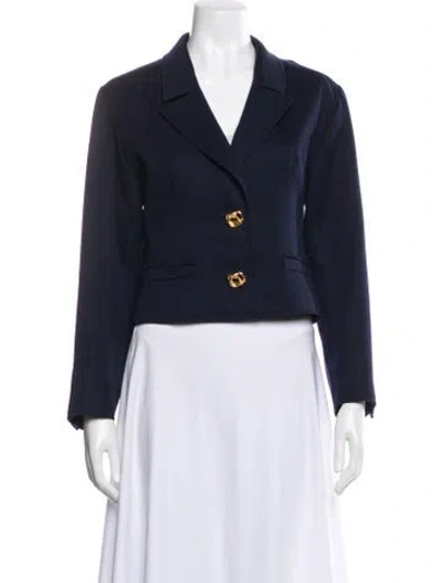 Pre-owned Valentino Blazer In Blue