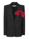 Valentino Garavani Women Printed Supergran Blazer In Black