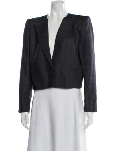 Pre-owned Valentino Blazer In Gray