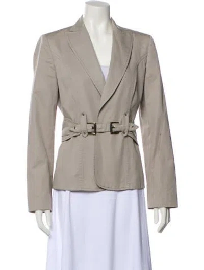 Pre-owned Valentino Blazer In Gray