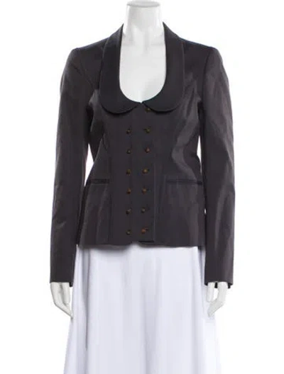 Pre-owned Valentino Blazer In Gray