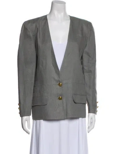 Pre-owned Valentino Blazer In Gray