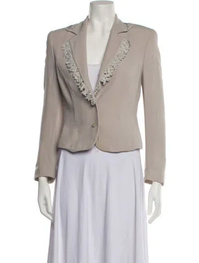Pre-owned Valentino Blazer In Neutral