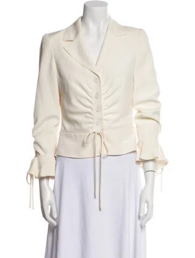 Pre-owned Valentino Blazer In Neutral