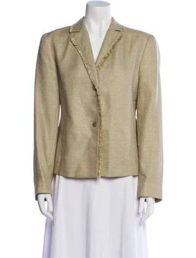 Pre-owned Valentino Blazer In Neutral