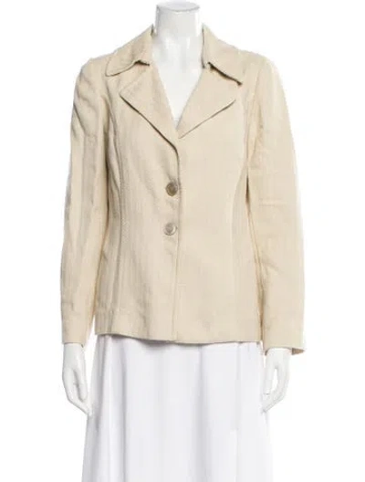 Pre-owned Valentino Blazer In Neutral