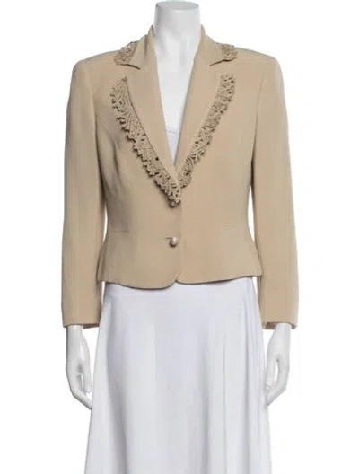 Pre-owned Valentino Blazer In Neutrals