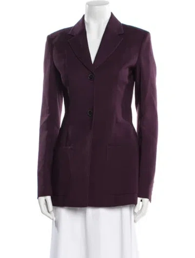 Pre-owned Valentino Blazer In Purple
