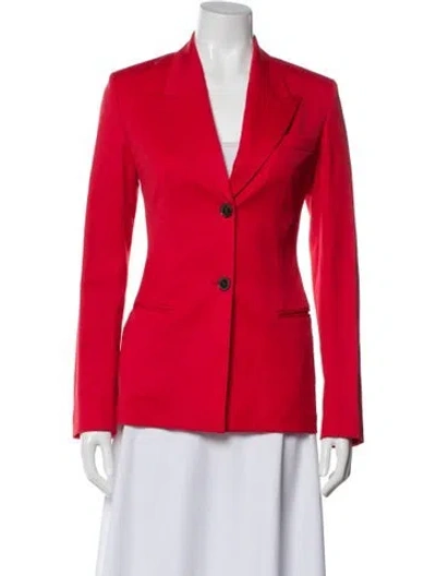 Pre-owned Valentino Blazer In Red