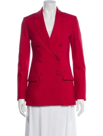 Pre-owned Valentino Blazer In Red