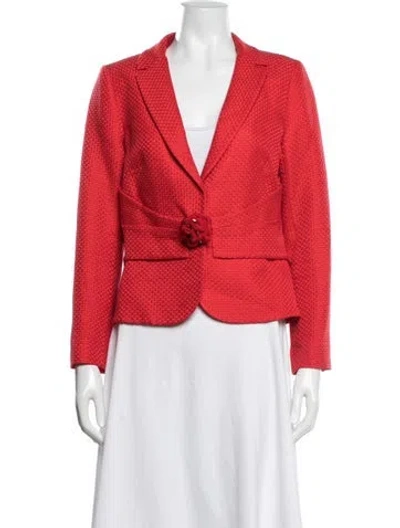 Pre-owned Valentino Blazer In Red