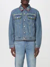 Valentino Denim Jackets Embroideries In Blue