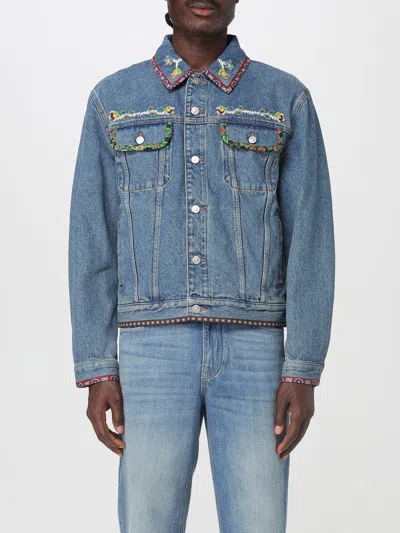 VALENTINO BLAZER VALENTINO MEN COLOR GNAWED BLUE,H11876011