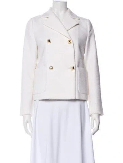 Pre-owned Valentino Blazer In White