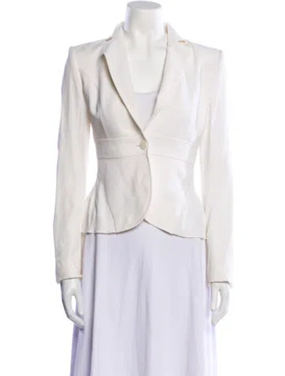 Pre-owned Valentino Blazer In White