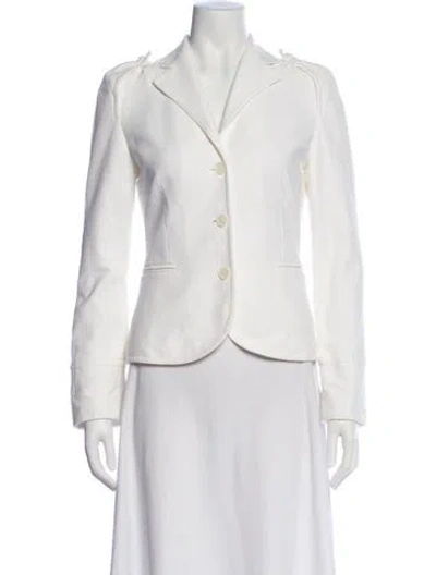 Pre-owned Valentino Blazer In White