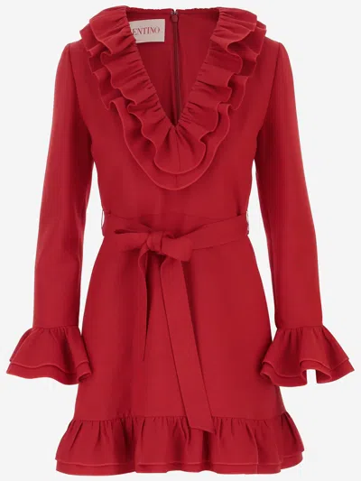 Valentino Mini Dress In Red