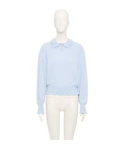Valentino Garavani Woman Sweater Sky Blue Size M Cashmere