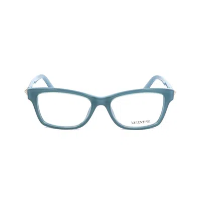 Valentino Garavani Blue Acetate Glasses (frames) In Green